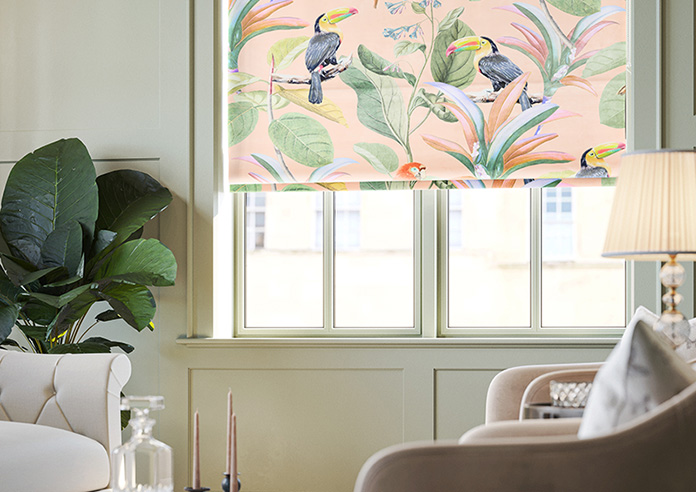 Parrot, Peach Ice - Twist&Fit Roman Blind - Image 5
